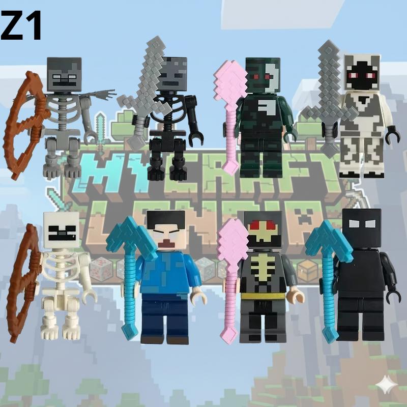 Figurki Minecraft 8 sztuk