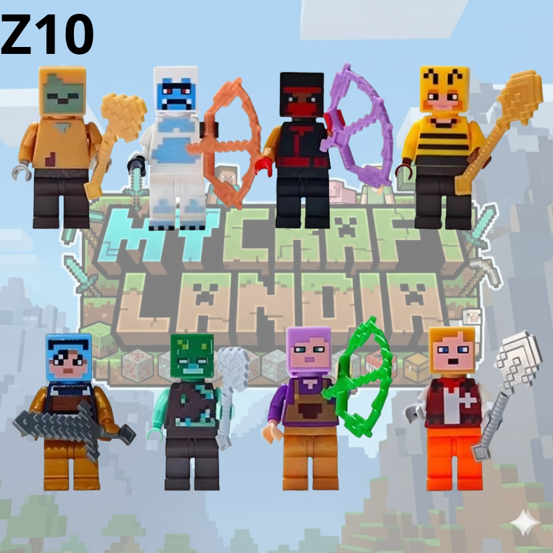 Figurki Minecraft 8 sztuk