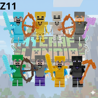 Figurki Minecraft 8 sztuk