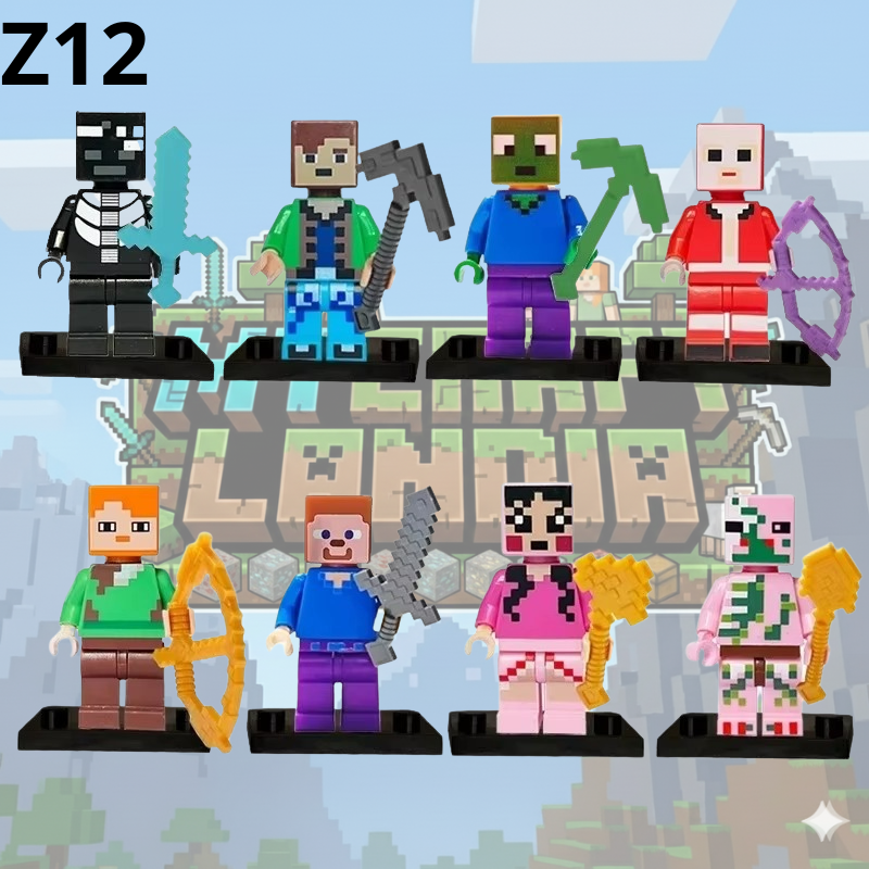 Figurki Minecraft 8 sztuk