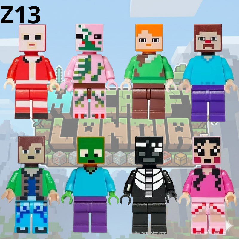 Figurki Minecraft 8 sztuk