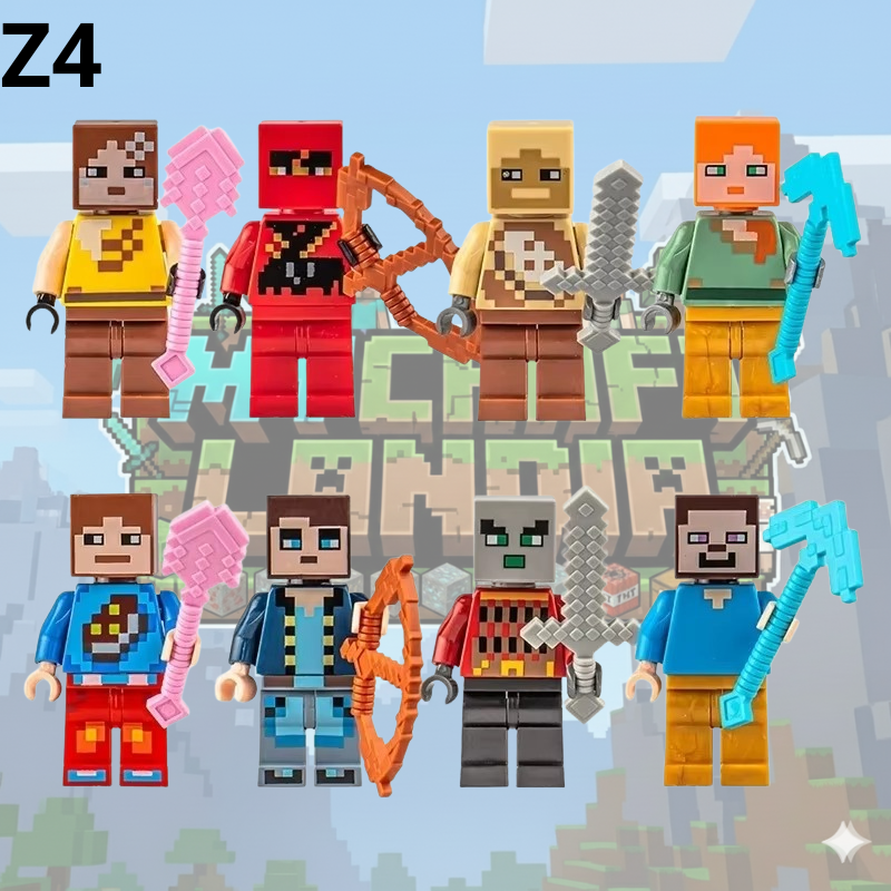 Figurki Minecraft 8 sztuk