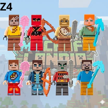 Figurki Minecraft 8 sztuk