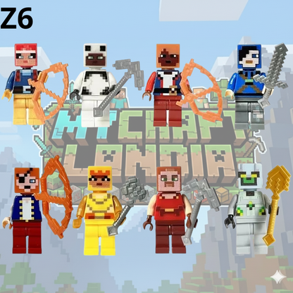 Figurki Minecraft 8 sztuk