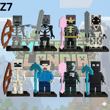 Figurki Minecraft 8 sztuk