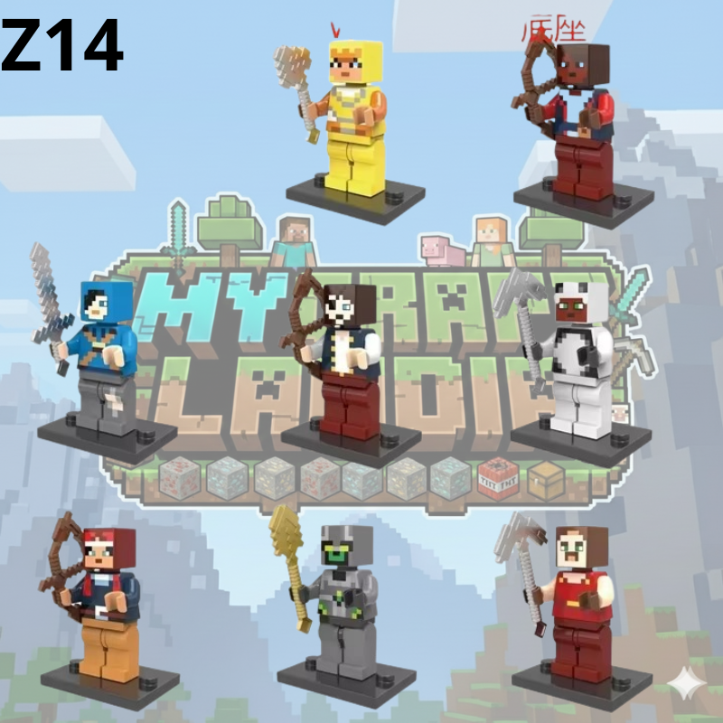 Figurki Minecraft 8 sztuk